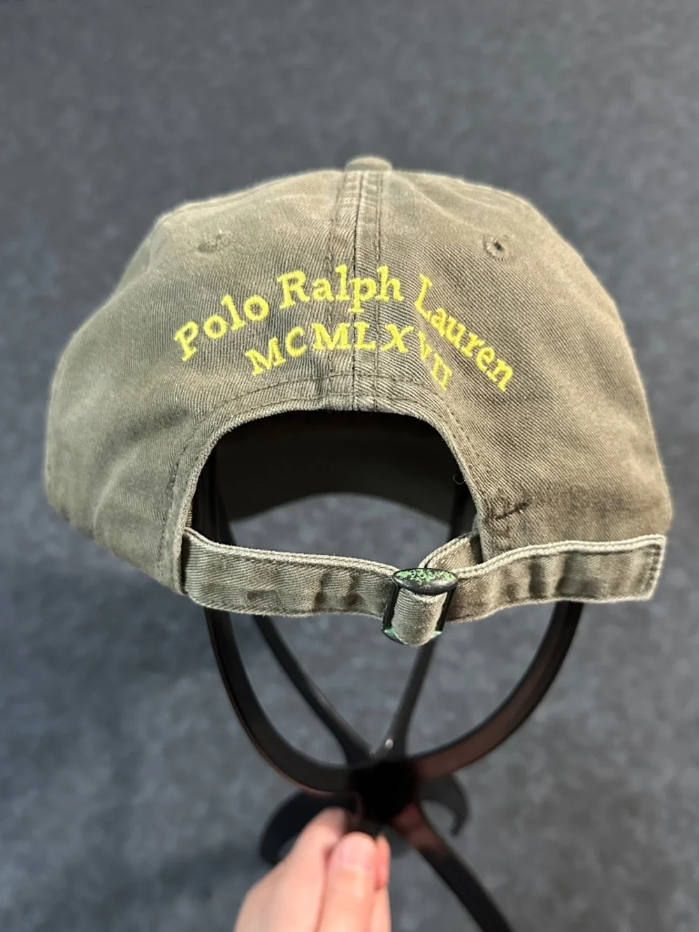 Polo Ralph Lauren MCMLXVII #3 Logo Embroidered Cotton Baseball Dad Hat Cap